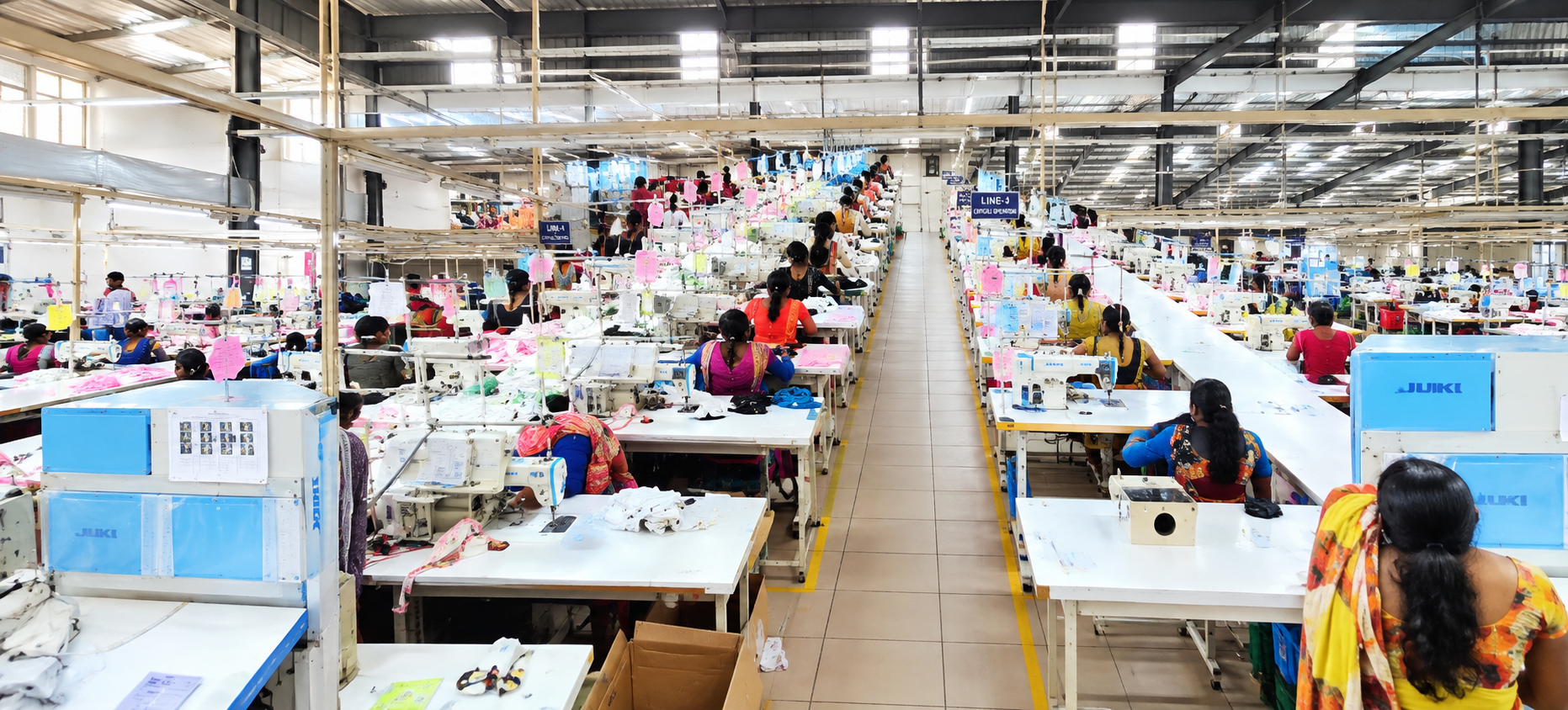 Cotton World sewing lines