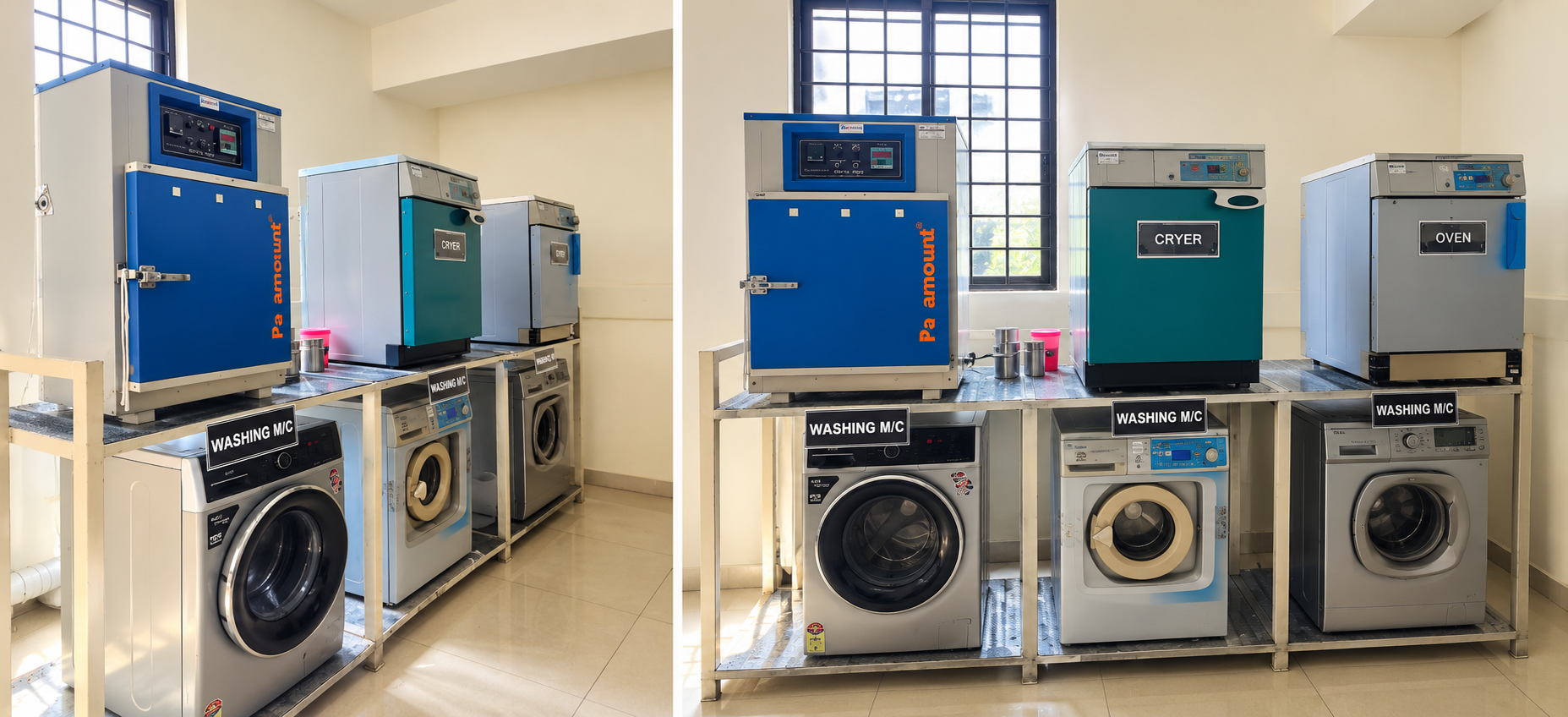 Washing, Drying & Curing Units