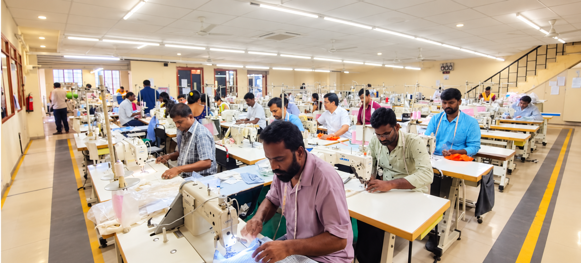 Cotton World sampling and production room
