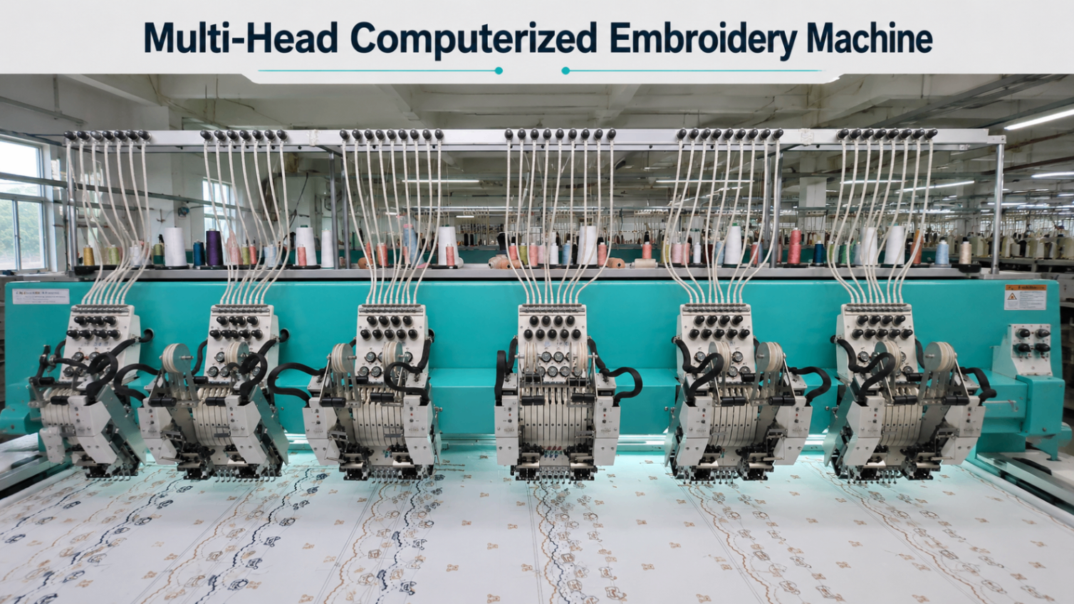 Multi-Head Computerised Embroidery Machine